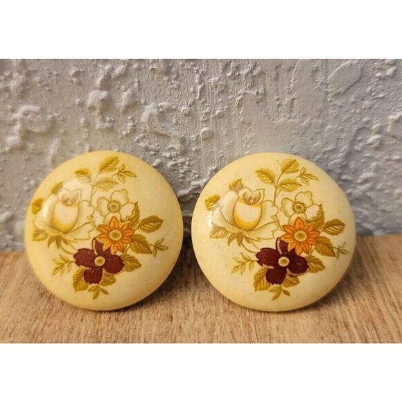 Vintage Boho Moroto Bead Necklace w/ Cute Owl Earrings Mustard Yellow - Picture 9 of 14